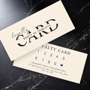 Modern, Salon, 10 - Loyalty Card