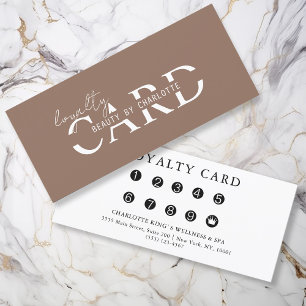 Modern, Salon, 10 - Loyalty Card