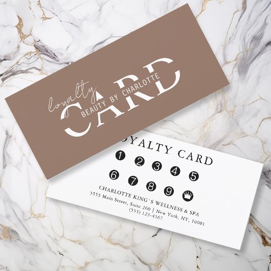 Modern, Salon, 10 - Loyalty Card