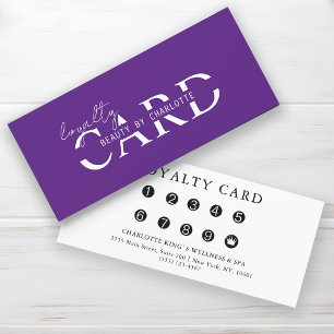 Modern, Salon, 10 - Loyalty Card