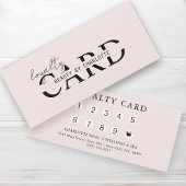 Modern, Salon, 10 - Loyalty Card
