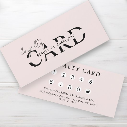 Modern, Salon, 10 - Loyalty Card