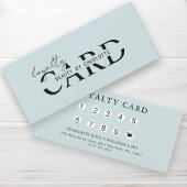 Modern, Salon, 10 - Loyalty Card