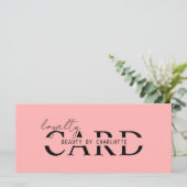 Modern, Salon, 10 - Loyalty Card (Stehend Vorderseite)