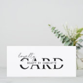 Modern, Salon, 10 - Loyalty Card (Stehend Vorderseite)