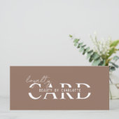 Modern, Salon, 10 - Loyalty Card (Stehend Vorderseite)