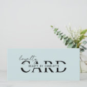 Modern, Salon, 10 - Loyalty Card (Stehend Vorderseite)
