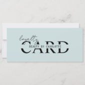 Modern, Salon, 10 - Loyalty Card (Vorderseite)