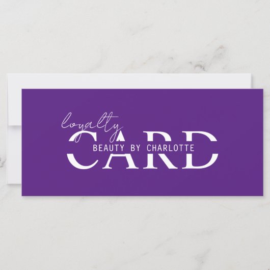 Modern, Salon, 10 - Loyalty Card (Vorderseite)