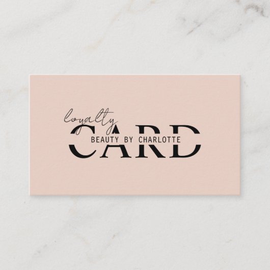 Modern, Salon, 10 - Loyalty Card Begleitkarte (Vorderseite)