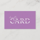 Modern, Salon, 10 - Loyalty Card Begleitkarte (Vorderseite)