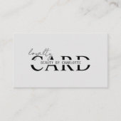 Modern, Salon, 10 - Loyalty Card Begleitkarte (Vorderseite)