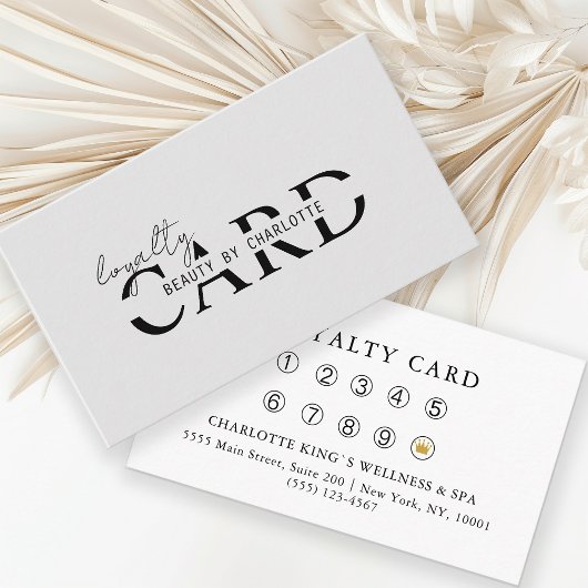 Modern, Salon, 10 - Loyalty Card Begleitkarte