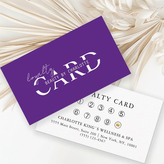 Modern, Salon, 10 - Loyalty Card Begleitkarte