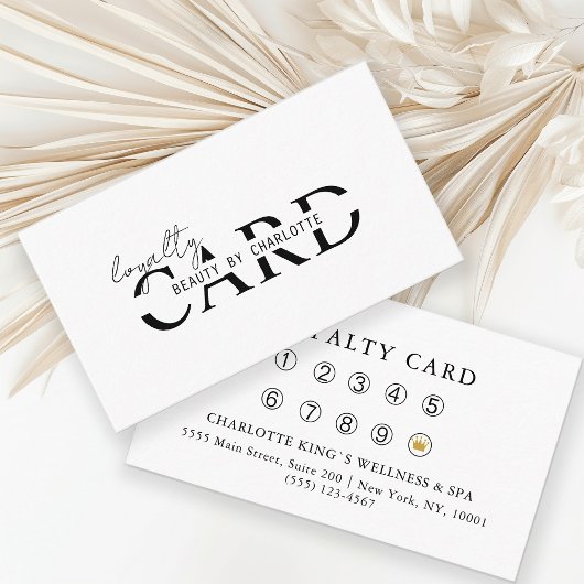 Modern, Salon, 10 - Loyalty Card Begleitkarte
