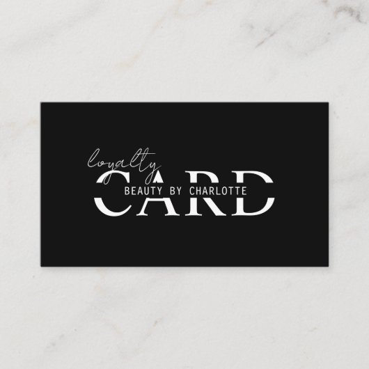Modern, Salon, 10 - Loyalty Card Begleitkarte (Vorderseite)