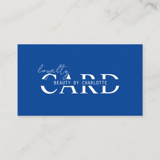 Modern, Salon, 10 - Loyalty Card Begleitkarte (Vorderseite)