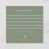 Modern Salon Beauty Studio Eintrittskarte Terminkarte (Rückseite)