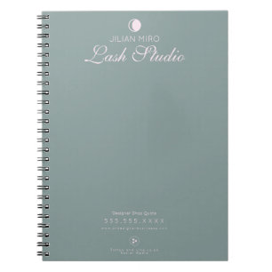 Modern Salon Beauty Wimpernstudio Notizbuch Notizblock