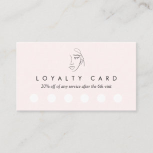 Modern Salon Loyalty Card Treuekarte