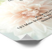 Modern, Salon, Peony Blume Preisliste Poster (Ecke)