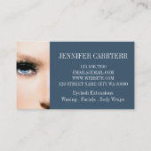 Modern Salon Wellness-Center Makeup Artist Aesthes Visitenkarte (Rückseite)