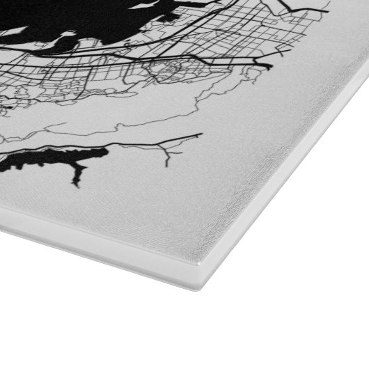 Modern San Francisco City Map Schneidebrett (Ecke)