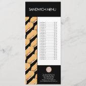 Modern Sandwich Shop Deli Logo Menü Menükarte (Vorderseite)