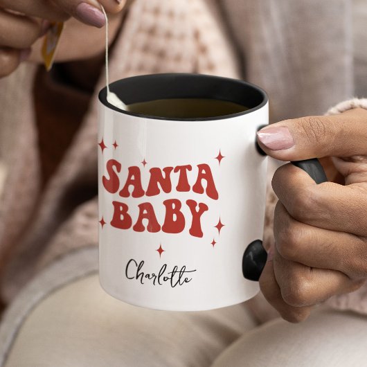 Modern SANTA BABY Weihnachtsgeschenk Tasse