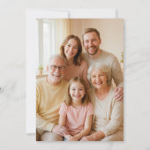 Modern Santa Christmas Greeting Einladung (Rückseite)