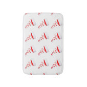 **MODERN SANTA CLAUS HAT" BADEMATTE (Vorderseite Vertikal)