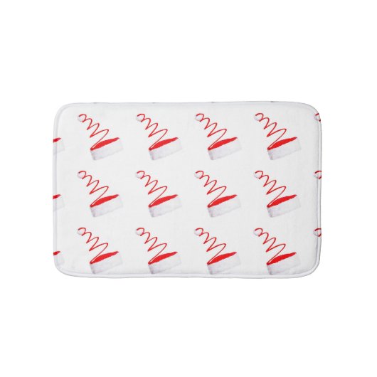 **MODERN SANTA CLAUS HAT" BADEMATTE (Vorderseite)