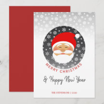 Modern Santa Claus Red Christmas