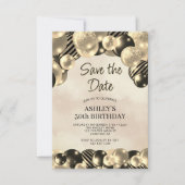 Modern Save the Date Balloons 30. Geburtstag Einladung (Vorderseite)