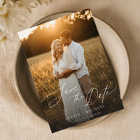 Modern Save the Date, Boho Foto Save the Date