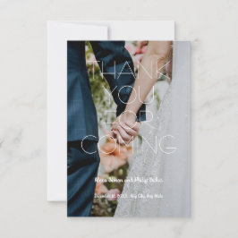 Modern Save the Date Card Custom Danke Karte