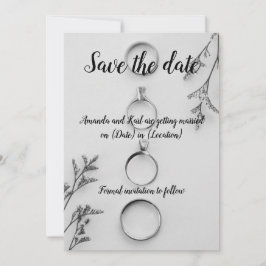 Modern Save the Date Card Einladung
