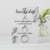 Modern Save the Date Card Einladung (Stehend Vorderseite)