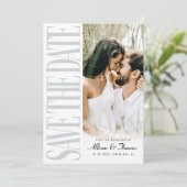 Modern Save the Date Hochzeitskarte Einladung (Stehend Vorderseite)