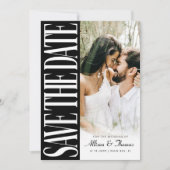 Modern Save the Date Hochzeitskarte Einladung (Vorderseite)
