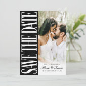 Modern Save the Date Hochzeitskarte Einladung (Stehend Vorderseite)
