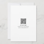 Modern Save the Date Hochzeitskarte Einladung (Rückseite)