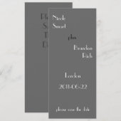 Modern Save the Date Logo (Vorne/Hinten)
