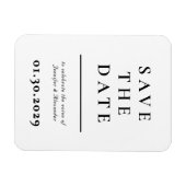 Modern Save the Date Magnet (Horizontal)