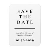 Modern Save the Date Magnet (Vertikal)