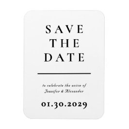 Modern Save the Date Magnet