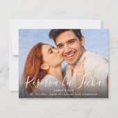 Modern Save the Date mit Couple Foto (Vorderseite)