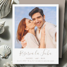 Modern Save the Date mit Couple Foto