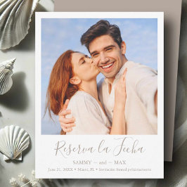 Modern Save the Date mit Couple Foto