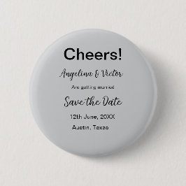Modern Save the Date schlicht und elegant Button